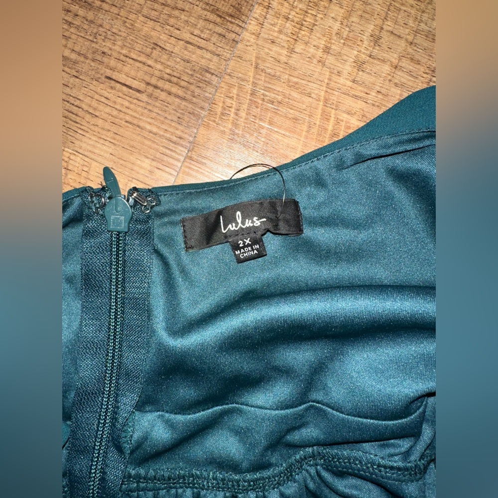 Lulus Sensational Moment Emerald Green Pleated Maxi Dress - Picture 4 of 4